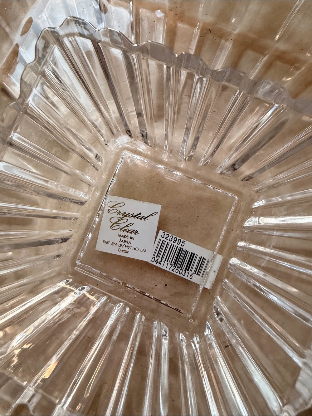 Vintage Crystal Clear Chip & Dish Set - Clear
